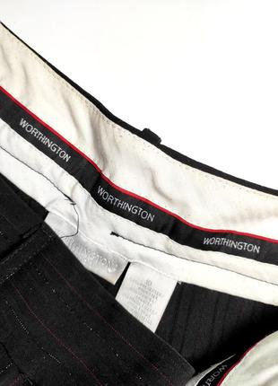 Брюки женские черные в люрексную полоску клеш от бренда wortnington 104 фото