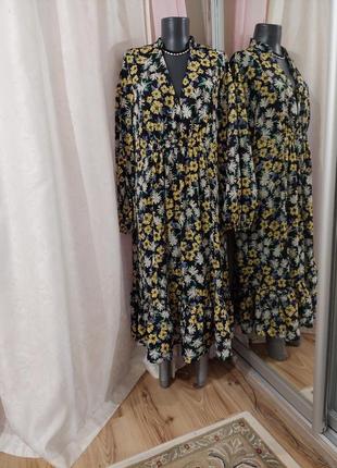 Комфортное с воланом по низу платье 👗