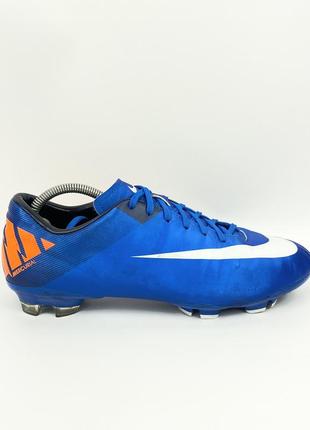 Футбольные бутсы nike mercurial victory 2 fg 442005-408 оригинал синие размер 42.52 фото