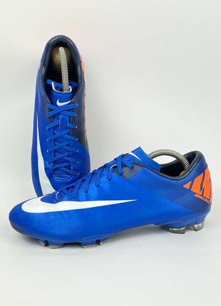 Футбольні бутси nike mercurial victory 2 fg 442005-408 оригінал сині розмір 42.5