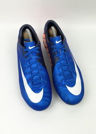 Футбольные бутсы nike mercurial victory 2 fg 442005-408 оригинал синие размер 42.54 фото