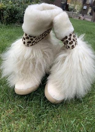 Зимние брендовые сапоги lejon снобутсы лама италия