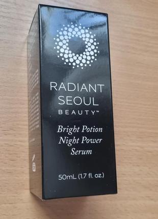 Radiant seoul, bright potion, нічна сироватка, 50мл