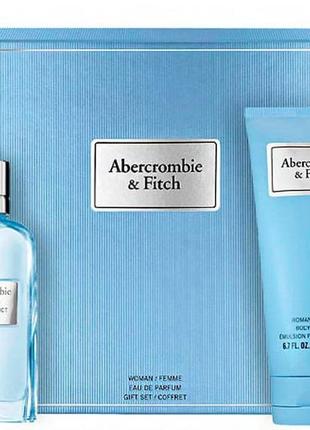 Abercrombie & fitch fitch first instinct blue for her набір (edp/50ml + b/lot/200ml)