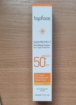 Topface, сонцезахисний крем для обличчя spf 50+
, 30мл