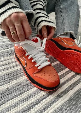 Nike sb dunk low concepts x orange lobster2 фото