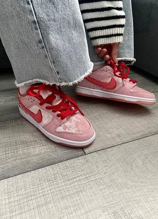 Nike sb dunk low x strange love valentine's day1 фото