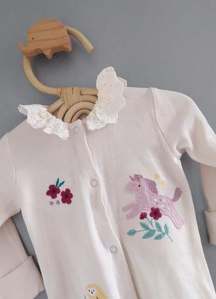 Слип, человечек для девочки 0-3мес