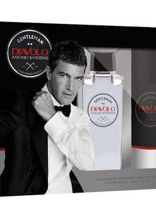 Antonio banderas diavolo gentleman
набор (edt/100ml+deo/150ml)