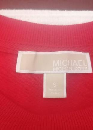 Шикарный красный свитшот/джемпер/свитер michael michael kors. оригинал. сша3 фото
