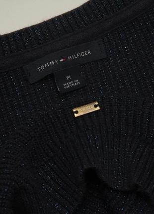 Tommy hilfiger рр m-l свитер из хлопка, вискозы, металлического волокна и шерсти3 фото