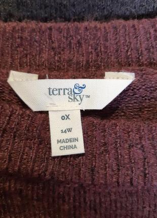 Вязанное, тёпленькое, оверсайз платье свитер terra sky5 фото