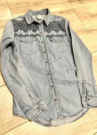 Джинсова рубашка denim1 фото