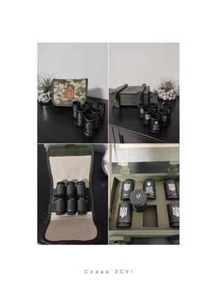 Набор металлических рюмок из гильз / подарок военному1 фото