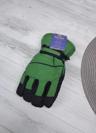 Дитячі зимові рукавиці для хлопців - краги лижні непромокаючі