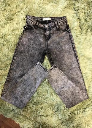 Джинси bershka skinny сірого кольору2 фото