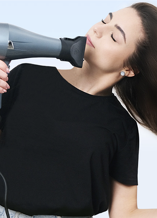 Профессиональный фен для волос с насадками, ионный, мощный, новый