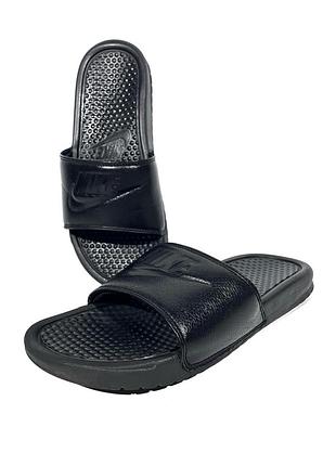 Тапочки, шлепанцы nike benassi jdi mens black