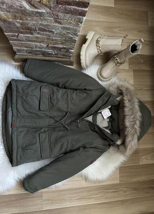 Новая качественная зимняя куртка / парка topolino( нитевичка )5 фото