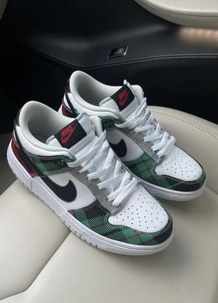 Кроссовки nike dunk tartan plaid