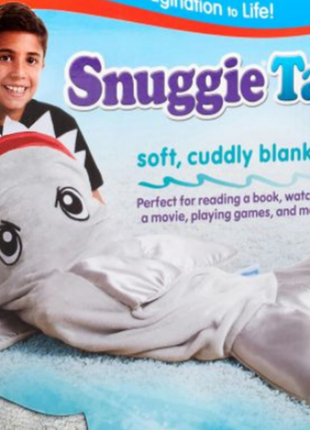 Акула м'який плюшевий плед спальник snuggie