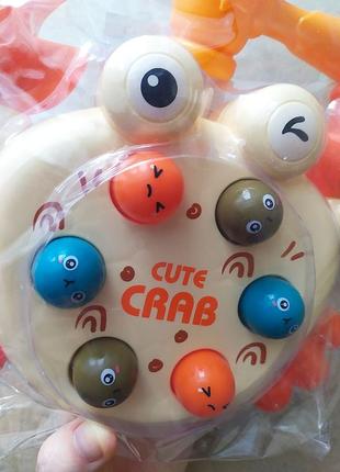 Механическая детская стукалка "крабик"