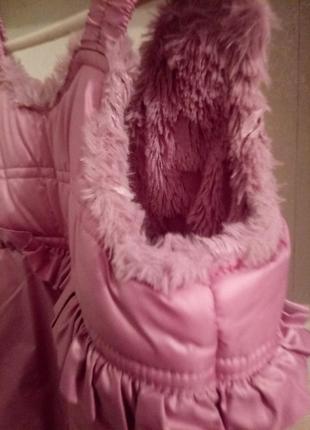 Зимовий комплект куртка та напівкомбінезон8 фото