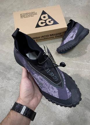 Кроссовки nike acg mountain flyltx black violet4 фото