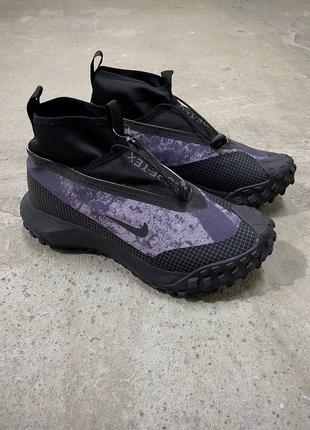 Кроссовки nike acg mountain flyltx black violet1 фото