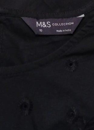 Брендова блуза marks & spencer, 100% бавовна, розмір 10/38 або м, останні колекції7 фото