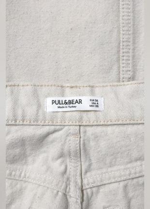 Джинсы прямые с высокой посадкой pull and bear denim jeans5 фото