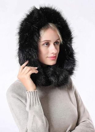 ❤ стильный меховой шарф-снуд горжетка воротник