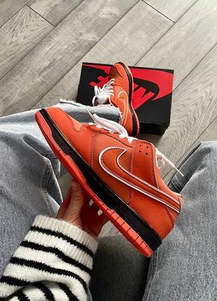 Nike sb dunk low concepts x orange lobster