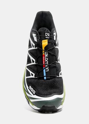 Кроссовки мужские salomon xt-6 black green5 фото