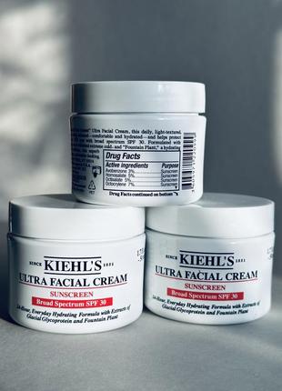 Kiehl's ultra facial cream sunscreen spf 30 сонцезахисний крем с спф4 фото