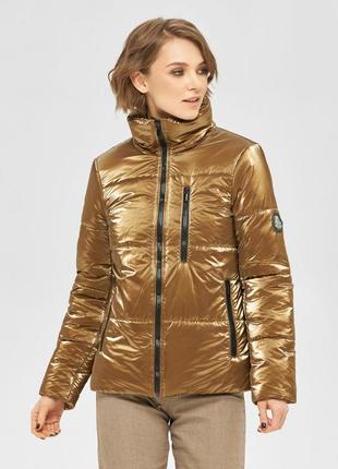 Демісезонна жіноча куртка (рр 44-50) к-165 золото