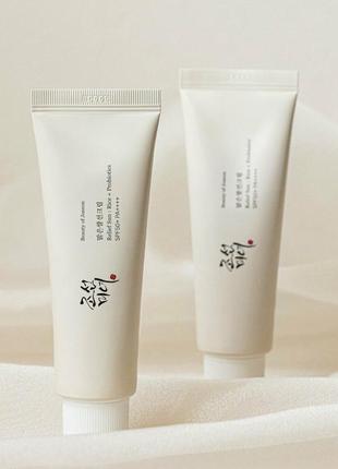 Сонцезахисний крем з пробіотиками beauty of joseon - relief sun : rice + probiotic spf50+ pa++++