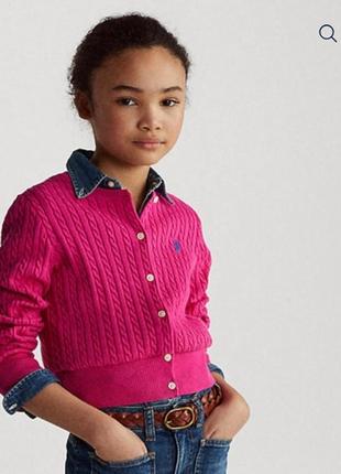 Кардиган в косы от ralph lauren polo 8/10 лет