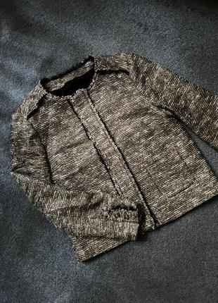 Жакет золотистый zara