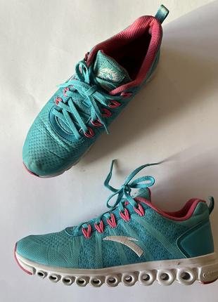 Anta running голубые кроссовки для бега, размер 39
