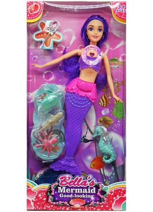 Лялька disney princess русалка фіолетова