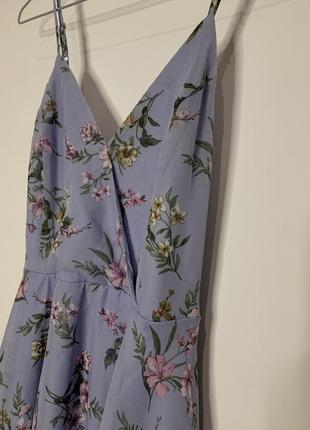 Нежно-фиолетовое платье миди3 фото