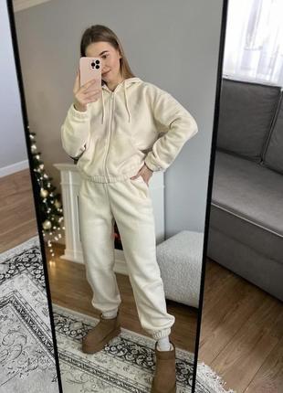 Флисовые брюки джоггеры h&m 1179472003