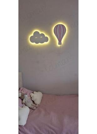 Светильник в детскую комнату  набір нічників куля хмаринка ночник воздушный шар