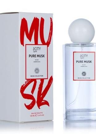 Туалетна вода унісекс чоловіча жіноча the city spirit pure musk парфуми парфум для чоловіків жінок духи тестер 97 мл