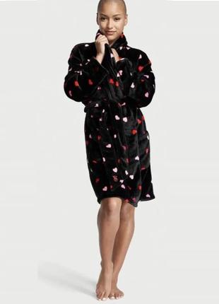 Халат victoria’s secret short cozy robe (m/l)1 фото