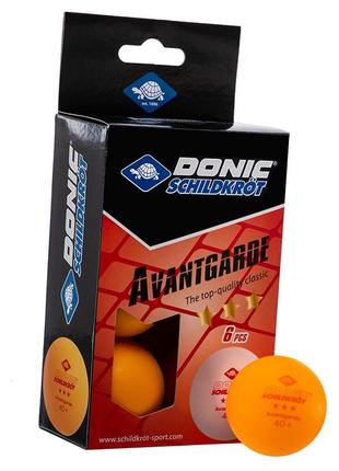 Набор мячей для настольного тенниса donic mt-658038  оранжевый 6шт (60508524)