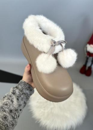 Гумові черевички з різдвяними носочком