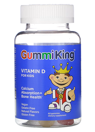 Gummiking, вітамін d для дітей, 60 жувальних мармеладок