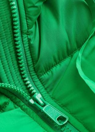 Зеленая зимняя куртка с капюшоном h&amp;m5 фото